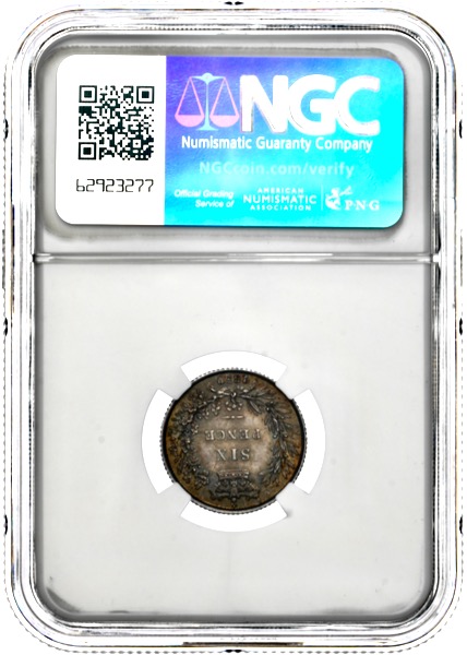 1850 Victoria Shilling Brilliant Uncirculated. NGC - MS66