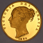 1839 QUEEN VICTORIA PROOF GOLD SOVEREIGN
