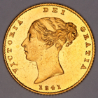 1841 VICTORIA GOLD HALF SOVEREIGN COIN
