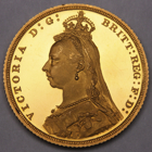 1887 QUEEN VICTORIA PROOF GOLD SOVEREIGN COIN