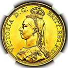 1887 Queen Victoria Two Pounds