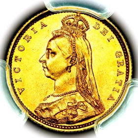 1893 Victoria Jubilee Head Half Sovereign