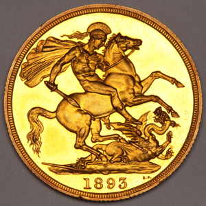 1893 Victoria Old Head £2 Uncirculated Grade