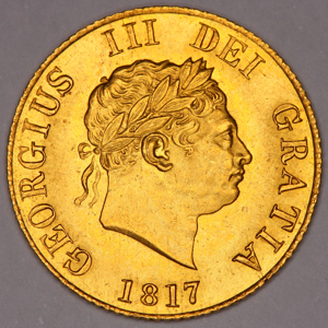 1817 George III Half Sovereign Uncirculated Grade