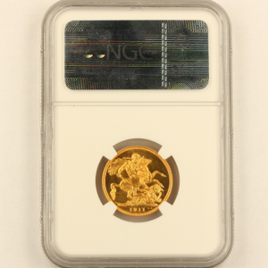 1911 George V Sovereign Proof FDC