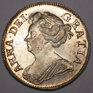 1708 Anne Shilling Uncirculated Grade
