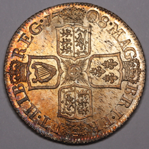 1708 Anne Shilling Uncirculated Grade