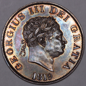 1819 George III Halfcrown Uncirculated Grade