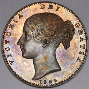 1839 Victoria Crown Uncirculated. Proof 64