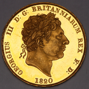1820 George III Two Pounds Practically FDC