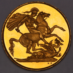 1820 George III Two Pounds Practically FDC