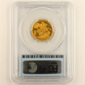 1821 George IV Sovereign Uncirculated Grade. PCGS Mint State 63