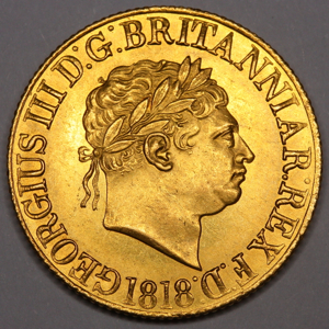 1818 George III Sovereign Uncirculated Grade