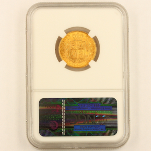 1862 Victoria Sovereign Uncirculated Grade. NGC Mint State 64