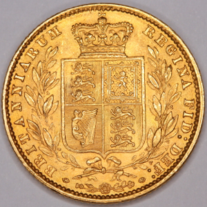1862 Victoria Sovereign Uncirculated Grade. NGC Mint State 64