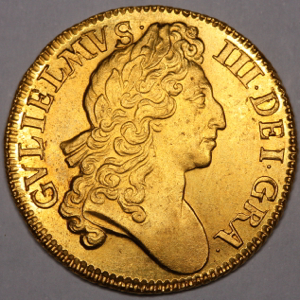 1700 William III Guinea Practically Uncirculated Grade