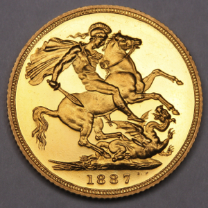 1887 Victoria Jubilee Head Sovereign Uncirculated Grade