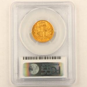 1853 Victoria Sovereign Uncirculated Grade. PCGS - MS63
