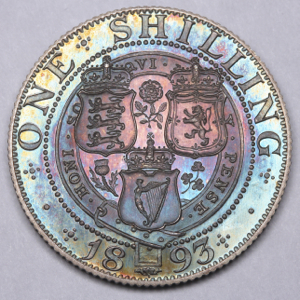 1893 Victoria Proof Shilling PCGS - PR65