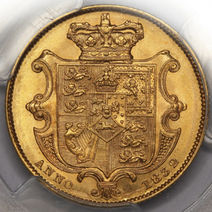 1832 William IV Sovereign Uncirculated Grade. PCGS - MS63