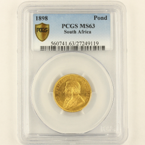 1898 Pond Uncirculated Grade. PCGS - MS63