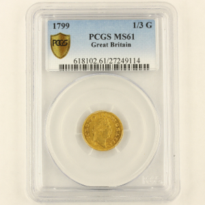 1799 George III Third Guinea PCGS - MS61
