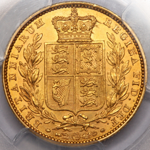 1852 Victoria Sovereign Choice uncirculated Grade. PCGS - MS64