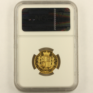 1839 Victoria Proof Sovereign Brilliant uncirculated grade. NGC - PF65
