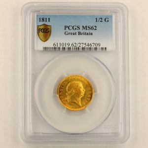 1811 George III Half Guinea PCGS - MS62