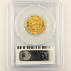 1858 Victoria Sovereign Uncirculated Grade. PCGS - MS63