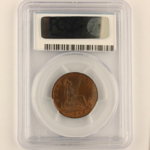 1868 Victoria Bronze Halfpenny Choice Uncirculated. PCGS - PR64 BN