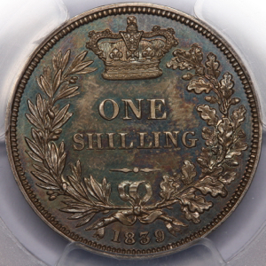 1839 Victoria Proof Shilling Choice Uncirculated. PCGS - PR64