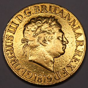 1819 George III Sovereign Previously mounted