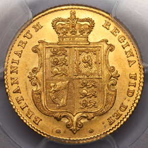 1848 Victoria Half Sovereign Choice Uncirculated. PCGS - MS64