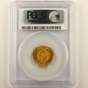 1801 George III Half Guinea Uncirculated Grade. PCGS - MS63