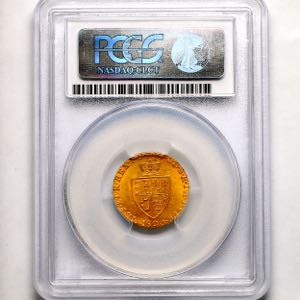 1800 George III Half Guinea Uncirculated Grade. PCGS - MS63