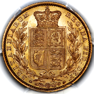 1848 Victoria Sovereign Choice Uncirculated. PCGS - MS64+