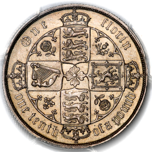 1884 Victoria Florin Choice Uncirculated. PCGS - MS64+