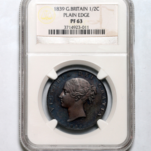 1839 Victoria Proof Halfcrown NGC - PF63