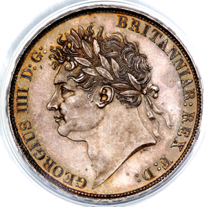 1821 George IV Crown Choice Uncirculated. PCGS - MS64+