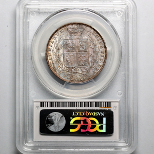 1849 Victoria Halfcrown Brilliant Uncirculated. PCGS - MS65