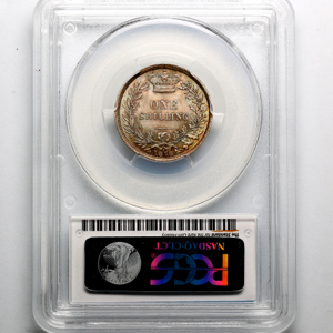 1873 Victoria Shilling Brilliant Uncirculated. PCGS - MS65