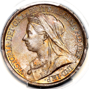 1893 Victoria Old Head Crown FDC. PCGS - Mint state 66