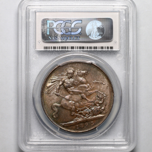 1893 Victoria Old Head Crown FDC. PCGS - Mint state 66