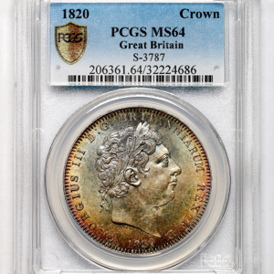 1820 George III Crown PCGS - MS64