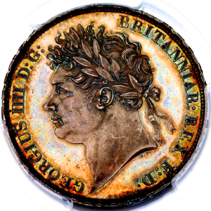 1821 George IV Crown Choice Uncirculated. PCGS - MS64