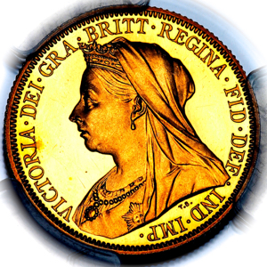 1893 Victoria Old Head Proof Sovereign PCGS - PR63 DCAM