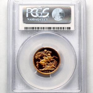 1893 Victoria Old Head Proof Sovereign PCGS - PR63 DCAM