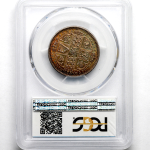1849 Victoria Godless Florin Brilliant Uncirculated. PCGS - MS65