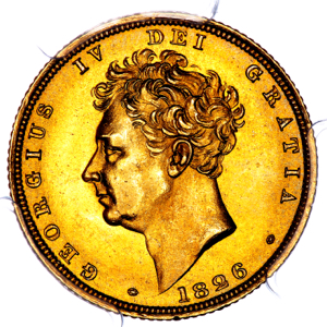 1826 George IV Sovereign Brilliant Uncirculated. PCGS - MS65